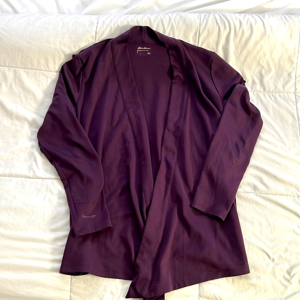 Eddie Bauer Purple Cardigan